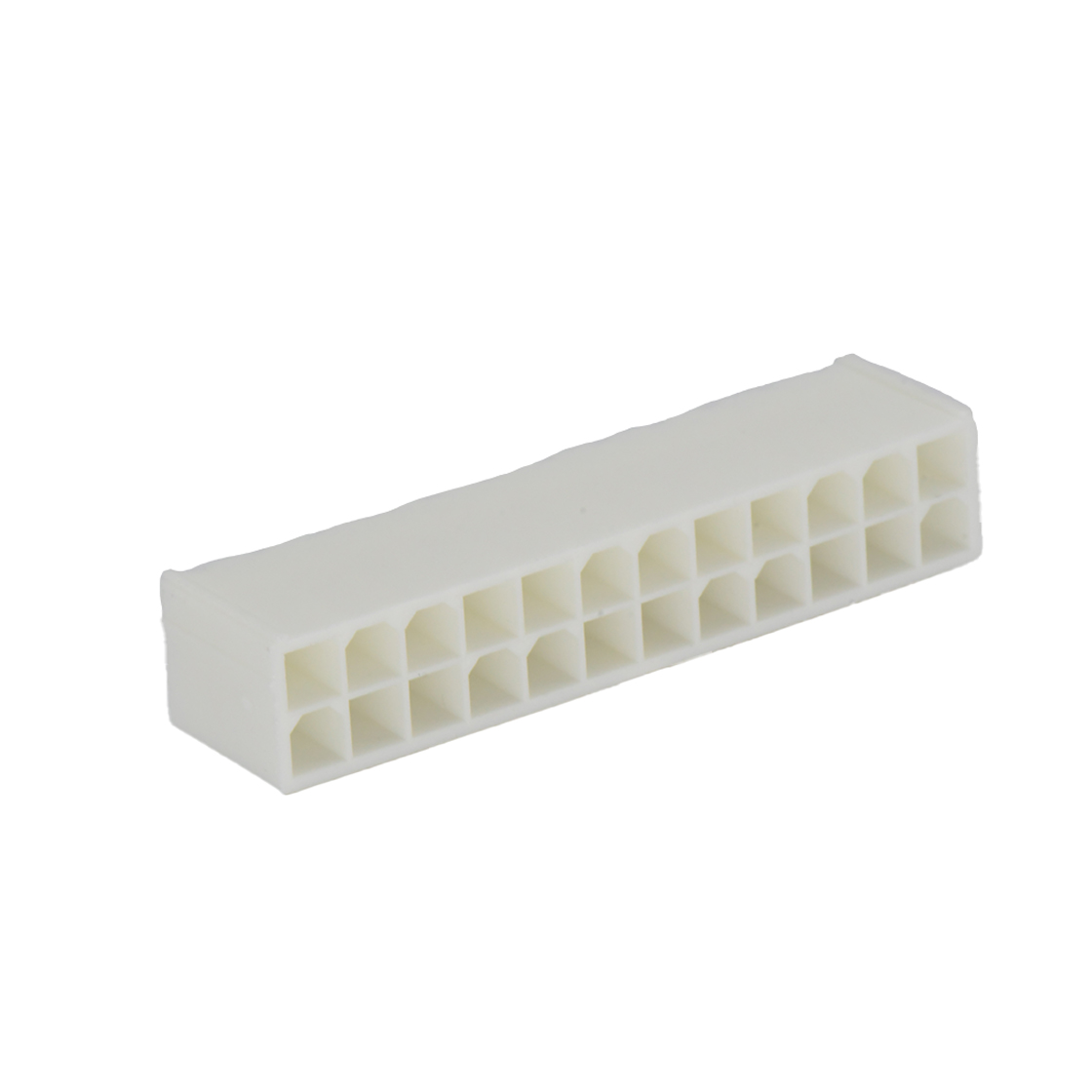 Pitch 4.2mm 双排 180°DIP Wafer 实心针 2X12Pin PA66,94V-0 本色 亮锡